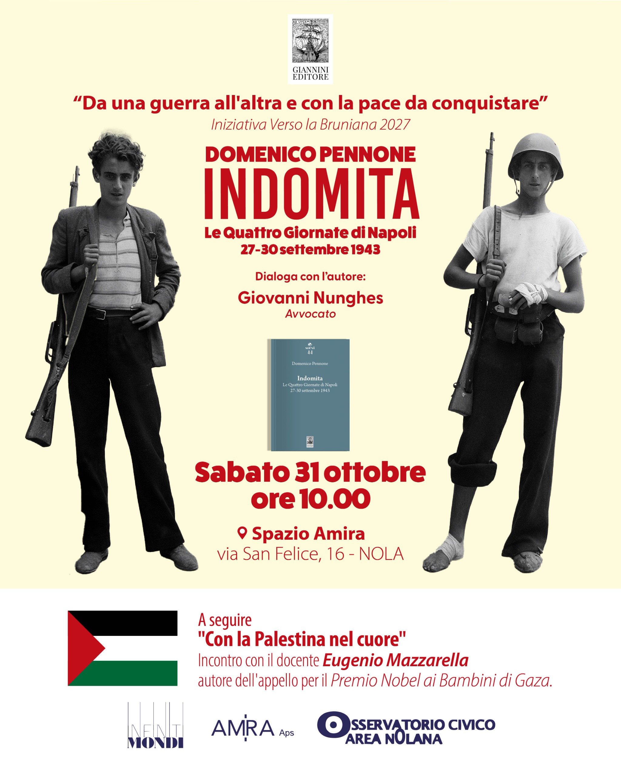 Domenico Pennone presenta “Indomita”: il viaggio letterario dello scrittore fa tappa nella città bruniana